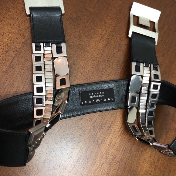 SUZI ROHER BELT Vintage leather  metal hardwares - Picture 4 of 5